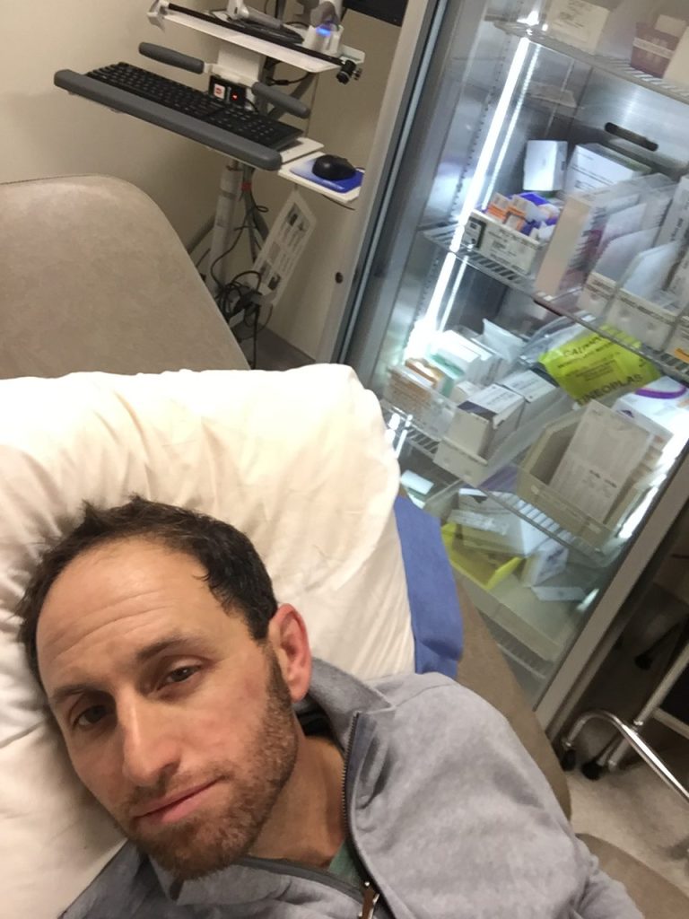 waiting for my bone marrow biopsy