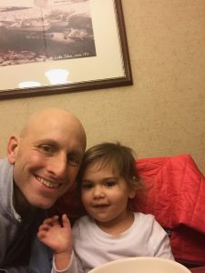 who just woke up from a nap? That's right, Daddy!