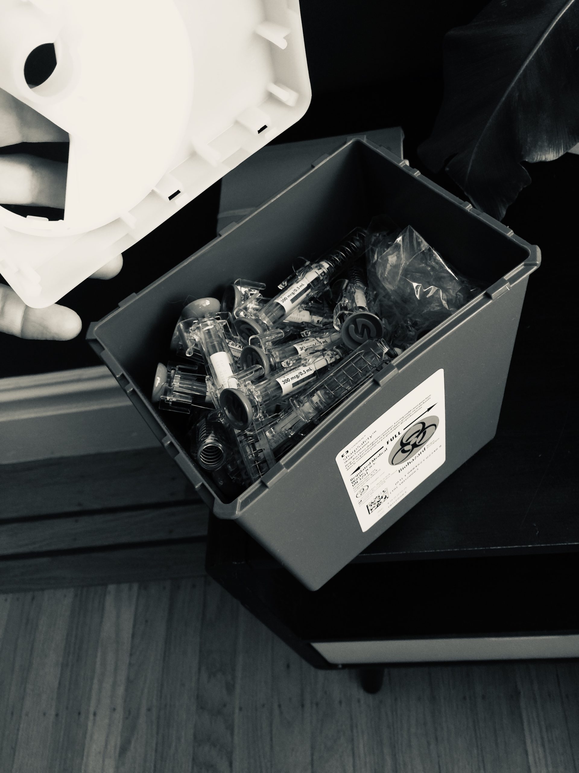 Time to empty my sharps container.